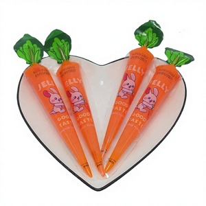 Venta caliente de verano Sabor naranja 3D Dibujos animados Forma de zanahoria Jelly Pudding Beber Confitería - Product Image 1