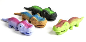 ของเล่นสำหรับเด็กแบบมีเสียงสะท้อนกลับช้าของเล่นสำหรับไดโนเสาร์สำหรับยัดไส้ทราย TPR ปรับแต่งโลโก้ได้ตามต้องการ - Product Image 3