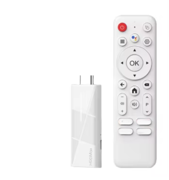 H96Max H313 4K TV Stick for Android 14 Smart Set-top Box with Quad-core Voice Remote Control, Suitable for Home Media Playback