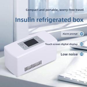 Rechargeable Insulin Cooler Box 2-18c Portable Refrigerator HD Display Outdoor Travel Medicine <b>Freezer</b> for Insulin Pen Vial - Product Image 4