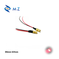 Module laser rouge à point compact de haute précision, mini taille, 6 mm, 635 nm, 0,5 mW, 1 mW, 5 mW, 10 mW, faible puissance, pour le positionnement