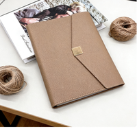 Agenda de luxe imprimé de haute qualité A5, classeur budgétaire doré avec enveloppes pour espèces et couverture en tissu