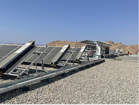Robot de Limpieza de Paneles Solares Multifuncional, Máquina Automática de Limpieza de Paneles para Limpieza de Paneles Solares Fotovoltaicos, Control Remoto y Web, Lavado Solar