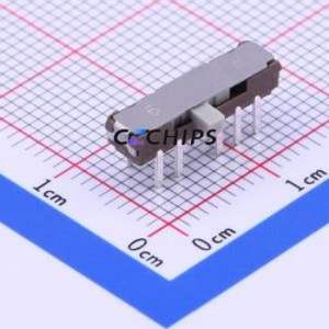 SSSS224100 Slide Switch Through hole Component (THT) Switch Double Pole Four Throw Rectangle Pin Header PC Pin 5.5mm - Product Image 1