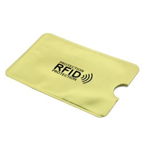 Стандартная печать алюминиевой фольги RFID блокирующий рукав карты для защиты ваших дебетовых карт, кредитных карт и идентификаторов от кражи личных данных - Product Image 5