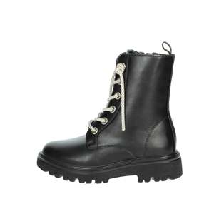 Bottes de combat Asso pour filles, noires, taille 34, lacets perlés - Product Image 1