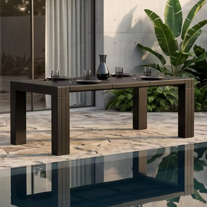 Table basse carrée en bois moderne, robuste et durable, avec finition naturelle, idéale pour le salon ou le bureau à domicile - Product Image 6