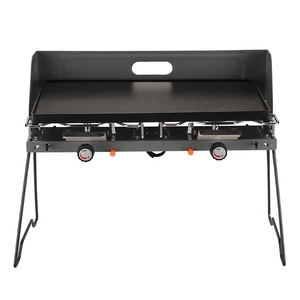 Orangemorangegaz — réchaud pliable, double brûleur, <span class=keywords><strong>de</strong></span> <span class=keywords><strong>camping</strong></span>, à <span class=keywords><strong>gaz</strong></span> butane, résistant au vent, avec <span class=keywords><strong>plaque</strong></span> pour barbecue - Product Image 5
