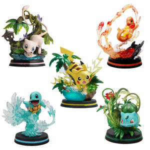 Figurine <span class=keywords><strong>Pokemon</strong></span> Feu <span class=keywords><strong>Vulpix</strong></span> et Glace <span class=keywords><strong>Vulpix</strong></span> Cyndaquil Ivysaur Pikachu Scénario Figurines Vente en Gros - Product Image 1