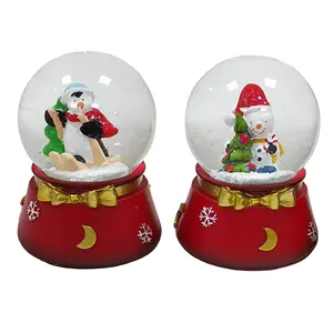 Милый Пингвин Рождественский снежный шар Рождественский светодиодный светильник Snowglobe