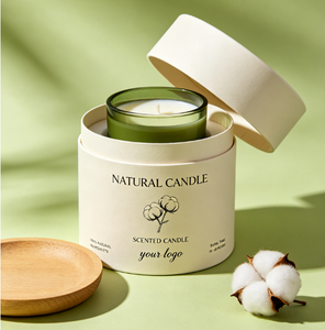Envase de Tubo de Papel Redondo con Impresión de Logotipo, Caja Ecológica para Velas Aromáticas, Diseño Personalizable - Product Image 1
