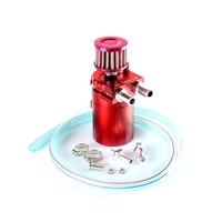 Neuer JIAX 300ML Universal Aluminium Ölabscheider mit Doppelkammer, Luft-Öl-Separator, Entlüftungsfilter, AN6 Anschluss, 1 Jahr Garantie