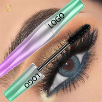 Mascara pour les yeux personnalisé, lavable, volumateur, imperméable, à séchage rapide, mascara à cils épais 4D pour femmes