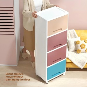 Armoire de rangement en plastique moderne en forme de cube avec couvercle rabattable, multicouche, écologique, durable, extensible, organisateur de collations pour la maison - Product Image 2