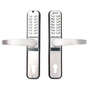Chất lượng cao hai mặt mật khẩu kỹ thuật số Keyless sắt Cửa Khóa cửa mã cơ khí khóa push button Door Lock
