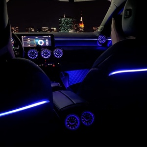 Évent intérieur automatique sortie d'air avant arrière lumière ambiante 64 couleurs évents pour Mercedes Benz classe A W177 CLA W118 - Product Image 2