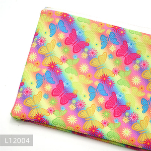 ผ้าโพลีเอสเตอร์สแปนเด็กซ์สำหรับเสื้อผ้าผ้าบูลเลทถักลายผีเสื้อแบบดิจิตัล - Product Image 6