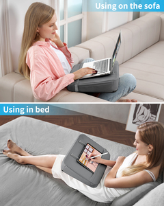 Bàn Máy Tính Xách Tay Nhỏ Gọn Di Động Mới Bàn Gấp Gọn Tiện Dụng 17 Inch Có Đệm Mềm Ngăn Kéo Đựng Đồ - Product Image 4