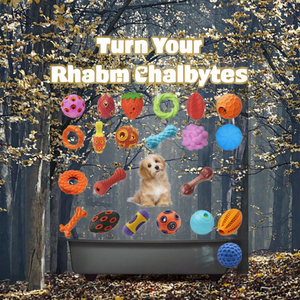 ของเล่นเคี้ยวสำหรับสุนัขแบบยางเนื้อนุ่ม กันน้ำ เป็นมิตรกับสิ่งแวดล้อม หรูหรา ลายเรียบ รสชาติออริจินัล สำหรับใช้กลางแจ้ง/ในบ้าน ช่วยดูแลสุขภาพฟัน - Product Image 4