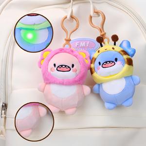 Animal en peluche gros requin pendentif porte-clés décor suspendu ornement requin en peluche porte-clés poupée douce dessin animé requin pendentif - Product Image 5