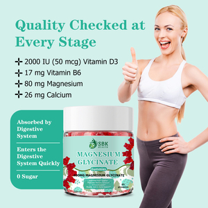 Hot Sale Magnesium Glycinate GummiesWith Magnesium Improved Night Quality Promotes Memory t Nighttime Relaxation Support Gummies - Product Image 3