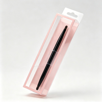 Boîte d'emballage en PVC semi-transparente personnalisée pour rouge à lèvres et brillant à lèvres, boîte cadeau pour outils cosmétiques recyclable avec logo personnalisé