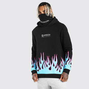 Sweat à capuche ds cigarette, vêtements personnalisés, imprimé flamme - Product Image 1