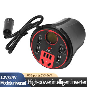 Inversor 12V đến 110V kết nối bật lửa thuốc lá trong xe để nhanh chóng sạc điện thoại. Biến tần xe là 24V đến 220V - Product Image 3