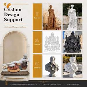 Statue de femme allongée en marbre grec grandeur nature, style européen, pour château, villa, jardin, parc - Product Image 5