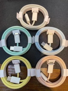 Tùy Chỉnh Kép Type-C USB Nylon Bện Cáp 60W 20W Nhanh Chóng Sạc Truyền Dữ Liệu Cho Ctoc Ngân Hàng Điện Máy In Máy Tính - Product Image 4