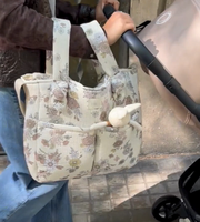 Organisateur de poussette 2-en-1 : Sac à main de maman et sac de rangement suspendu pour poussette, grande capacité, sac à langer et sac fourre-tout pour maman