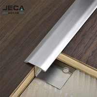 Profil décoratif pour sol en bois, garniture de carrelage en acier inoxydable 304 personnalisée pour carrelage stratifié, moquette, bride perforée