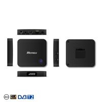 Boîtier décodeur Hd personnalisé dvbt2 système Linux Dvb-t2 4k AC4 wifi6 décodeur d'usine décodeur de télévision intelligente avec logo
