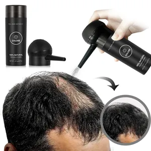 Etiqueta privada Orgánica Vegana Peinado Fibra para el cabello Queratina Engrosamiento Spray Aplicador en polvo Fibras para la construcción del cabello