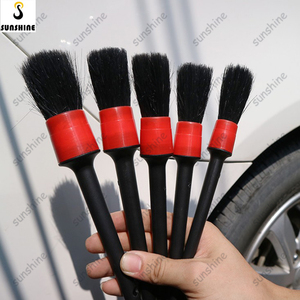 <span class=keywords><strong>SS</strong></span>, 5 uds., cepillo para detalles de automóviles, cepillos de limpieza automática, Herramientas de limpieza de detalles automáticos, accesorios de lavado de coches, embalaje de caja negra - Product Image 4