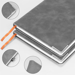 Juego de diario y bolígrafo de cuero forrado A5 con logotipo personalizado profesional, cuaderno de tapa dura, Bloc de notas de oficina, juego de papelería con caja de regalo - Product Image 4