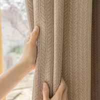 Cortinas opacas personalizadas dormitorio chenilla cortinas de ventanas simples modernas para la sala de estar