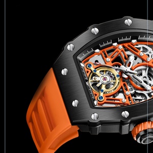 ONOLA Tonneau Automatic Movement Mechanical <b>Watches</b> for Men New Tourbillon Waterproof Silicone Strap Mens <b>Watch</b> Reloj Hombre - Product Image 4