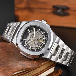 Factory <b>Wholesale</b> Fashion Alloy Automatic Mechanical <b>Watch</b> for Men - Product Image 1