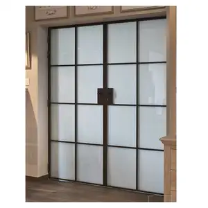 Catálogo de desenhos de portas principais de segurança em ferro forjado de luxo