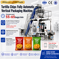 Machine d'emballage verticale automatique multifonctionnelle VFFS pour chips de tortilla