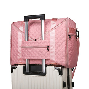 Ginzeal Big Luggage Travel <strong>Bags</strong> Luxury <strong>Suit</strong> Case Travelling <strong>Bags</strong> Custom Logo Multifunctional Quilted Cotton Gym Sport Duffel <strong>Bag</strong> - Product Image 4
