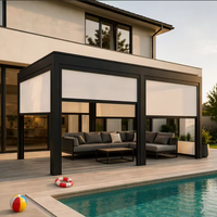 Pergola extérieure en aluminium Airfun avec toit à lamelles motorisées réglables