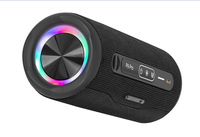 Haut-parleur Bluetooth étanche haute puissance avec subwoofer pour l'extérieur, éclairage RGB, corde de suspension, TF+AUX