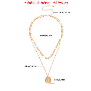 Jewelry Fashion Cross Pendant Trendy Women's Double Layer Elegant Personality Necklace - Product Image 5