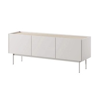 Meuble TV moderne en métal et bois pour salon, meuble TV, table TV