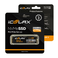 قرص صلب داخلي ICOOLAX PCIe 4.0 NVMe SSD بسعة 1 تيرابايت و2 تيرابايت، M.2 2280، سرعة 7000 ميجابايت/ثانية، لجهاز PS5/الكمبيوتر/الكمبيوتر المحمول - تقنية 3D NAND
