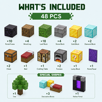 Figurines Montessori personnalisées, blocs de construction, jeux éducatifs STEM, puzzles 3D en plastique DIY, jeux de bâtonnets magnétiques 3+, ensembles de jouets CE