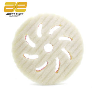 Tampon de polissage en laine d'agneau, 3/5 pouces, 125mm, meilleur bande, pour polisseurs RO DA GA, 5 et 6 pouces, 100% - Product Image 3