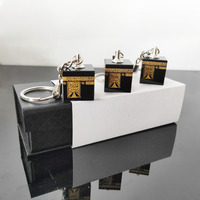 Vente en gros de petits porte-clés en cristal Kaaba pour cadeaux de mariage, cadeaux islamiques